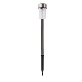 Napelemes inox kerti LED lámpa, 36 cm