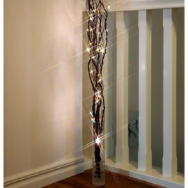 24 LED-es világító sakura fűzfa ágak, natúr, 75 cm magas - meleg fehér
