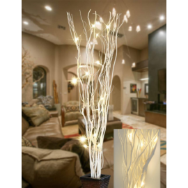 24 LED-es világító sakura fűzfa ágak, 75 cm magas - fehér
