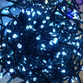 120 LED-es kültéri-beltéri dekor fényfüzér, kék, 12 m
