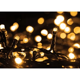 192 LED-es  kültéri-beltéri elemes  fényfüzér, meleg fehér, 14 m