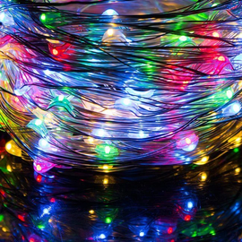 300 micro LED-es kültéri beltéri fényfüggöny, színes