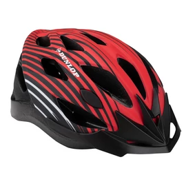 Dunlop kerékpáros sisak L méret, 58-61 cm, napellenzővel, piros