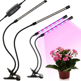 2 db 40 LED-es USB-s vörös és kék színű lámpa palánták neveléséhez, időzítővel