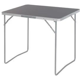 Kemping asztal hordozófüllel, összecsukható, 80 x 60 x 69 cm, szürke 