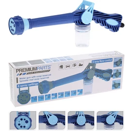 Többfunkciós vízszóró pisztoly, vegyszeradagolóval, 8 permetezési móddal, kék, 41 cm
