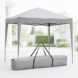 ProGarden Easy-Up 3 x 3 m-es stabil acélvázas pavilon, hordtáskával, UPF30+, szürke