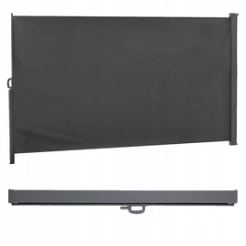 Oldalsó Napellenző paraván, csúszó redőny teraszra, Víz és UV álló,  350 x 180 cm, 160g/m2, szürke