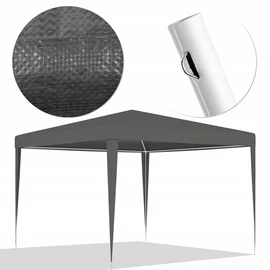 SunWaal 3 x 3 x 1,9 m-es fémvázas pavilon, sörsátor, vízálló, szürke
