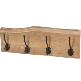 Rusztikus Teak fa ruhafogas, 50 x 14 cm 