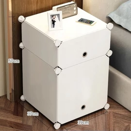 HÖGLER ELEGANCE Moduláris Push-Fit éjjeliszekrény fehér 57 x 39 cm