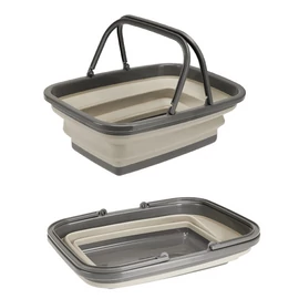 UltraClean Összecsukható szilikon univerzális kosár műanyag - 30L - bézs - 38 x 28 x 15 cm