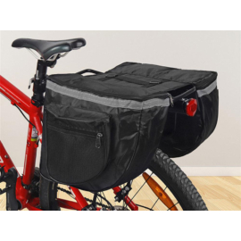 Kétoldalas kerékpár táska csomagtartóra, vízálló, 37cm x 32cm x 26cm