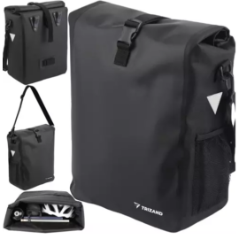 Hordozható Csomagtartóra rögzíthető kerékpár táska, vízálló, 15 L