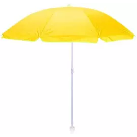 Fém csöves Strand napernyő, 1,5 m átmérő, sárga, hordozótáskával