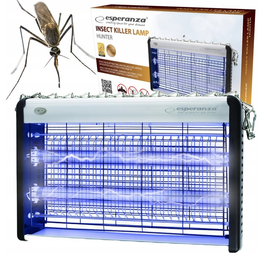 Elektromos 2 csöves szúnyogirtó, UV LED lámpa, 12W
