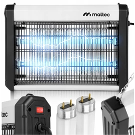 MasterKiller Megbízható Erős Elektromos 2 csöves szúnyogirtó, UV lámpa, 16W, 3800V