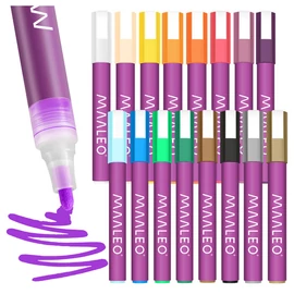 Acrylic markers - set of 16 Maaleo 27051