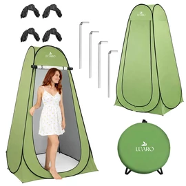 Luaro 3 az 1-ben önösszecsukható pop-up sátor zuhanyzóhoz, öltözőhöz, WC-hez 190 cm magas, 2 kg