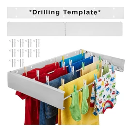 Ruhhy 80cm wall-mounted clothes dryer