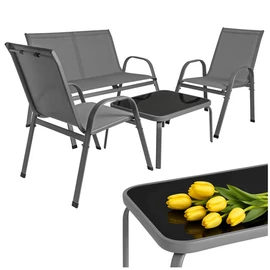 Balcony furniture set - gray Gardlov