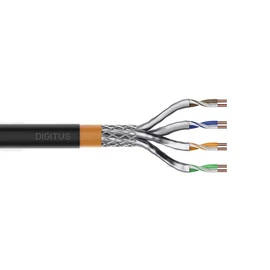 Digitus DK-1741-VH-1-OD, 100 M, Cat7, S/FTP (S-STP), Fekete