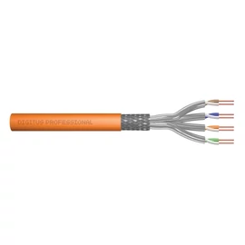 Digitus DK-1743-VH-025, 25 M, Cat7, S/FTP (S-STP), Narancssárga