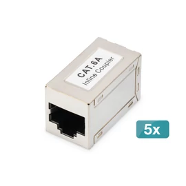 Digitus DN-93905-5, RJ-45, RJ-45, Ezüst