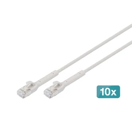 Digitus DK-1632-A-015B-10, 1,5 M, Cat6a, F/FTP (FFTP), RJ-45, RJ-45, Szürke