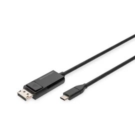 Digitus AK-300334-020-S, 2 M, USB C-típus, DisplayPort, Dugó, Dugó, Egyenes