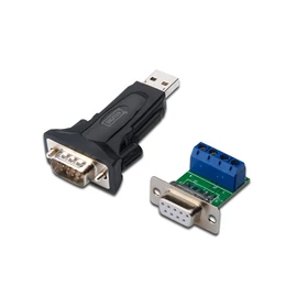 Digitus DA-70157, USB 2.0, RS-485, 0,8 M, Fekete