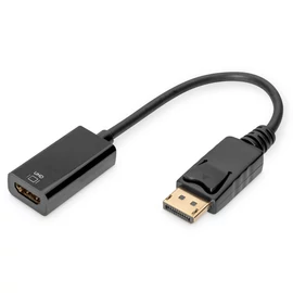 Digitus DB-340415-002-S, 0,2 M, DisplayPort, HDMI, Dugó, Aljzat, Egyenes