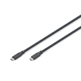 Digitus AK-300342-010-S, 1 M, USB C, USB C, USB 3.2 Gen 2 (3.1 Gen 2), 10 Gbit/s, Fekete
