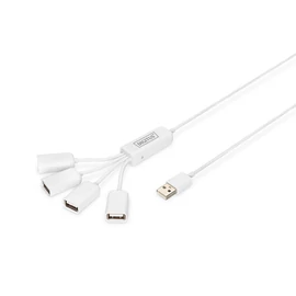 Digitus DA-70216, 480 Mbit/s, Fehér, 1,00 M, Kína, Microsoft Windows 7/Vista/XP, Mac OS 10.x, 170 mm