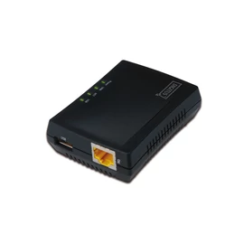Digitus DN-13020, Fekete, Adatforgalom, Link, Biztosított áramellátás, USB, Tajvan, Ethernet LAN, 10,100 Mbit/s, FTP, SMB, CIFS