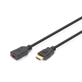 Digitus AK-330201-050-S, 5 M, HDMI A-típus (Standard), HDMI A-típus (Standard), 3840 x 2160 pixelek, 3D, Fekete