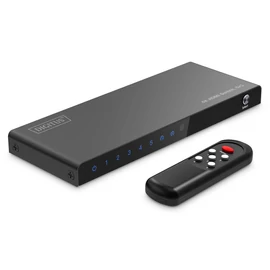 Digitus DS-55332, HDMI, Micro-USB, Fém, Fekete, 18 Gbit/s, Státusz
