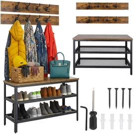 Shoe rack with hanger 73cm Ruhhy 27037