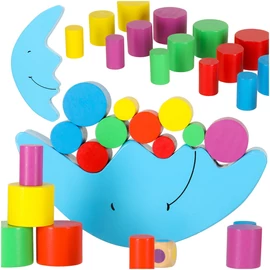 Montessori fából készült Hold egyensúlyozó játék