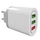 3 USB kimenetes hálózati adapter – karácsonyi fényfüzérekhez, fehér