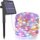 200 micro LED-es napelemes kerti dekor fényfüzér, színes