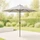 Ambience acél vázas és bordás kitekerhető napernyő, széltörővel, 3 m, 180 g/m², UPF30+,szürke