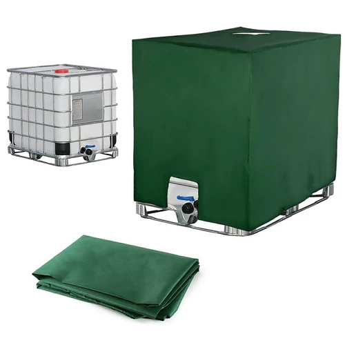 Mauser UV álló IBC tartályfedél, 1000L, 120 x 100 x 116 cm, zöld, AT