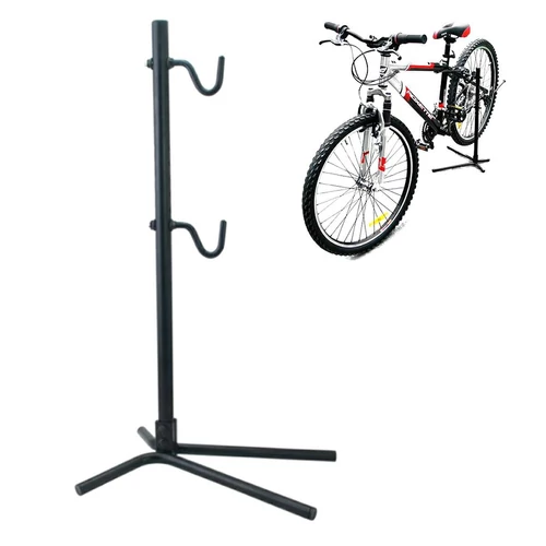 Állítható kerékpár szerelőállvány acélból 62 cm magas gumírozott horgokkal