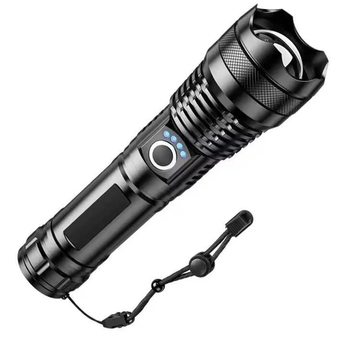 Taktikai zseblámpa CREE LED-del, vízálló, ütésálló, USB-C töltés, ZD154