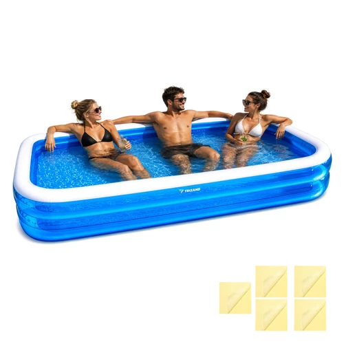 Trizand Családi Felfújható Medence 305x183x50 cm – Nyári Hűsölés Otthon