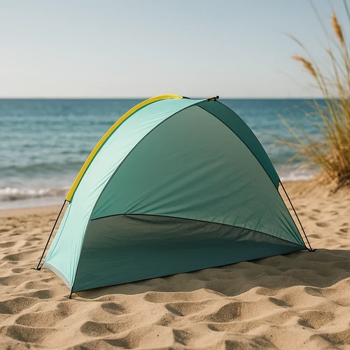 (Csomagolássérült) Nagyméretű strandsátor, 220 x 115 x 115 cm-es , UV50+, zöld