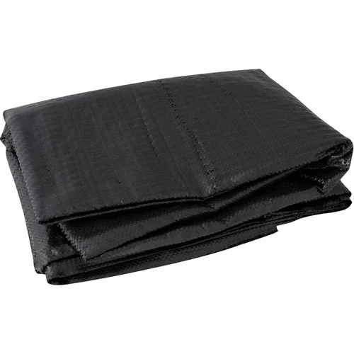 3x4 m-es vastag vízálló ponyva tarpaulin 4 alumínium rögzítőlyukkal fekete 90 g/m2 Redcliffs
