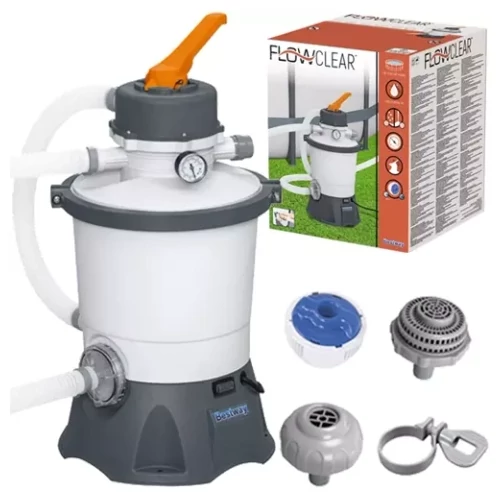Bestway homokszűrős medenceszivattyú – 3028 l/h, szürke (58515)