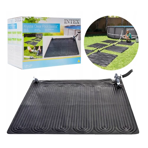 Medence vízmelegítő szolár szőnyeg – 120x120 cm, fekete, Intex 28685